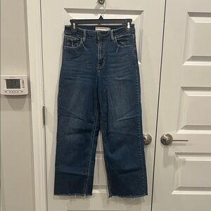 Dark Blue Wide Leg Women's Jeans